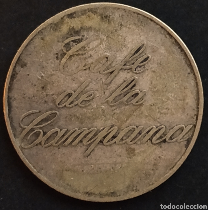 Monedas locales: Ficha del Caf&eacute; La Campana - Sevilla - 20 c&eacute;ntimos - Foto 1