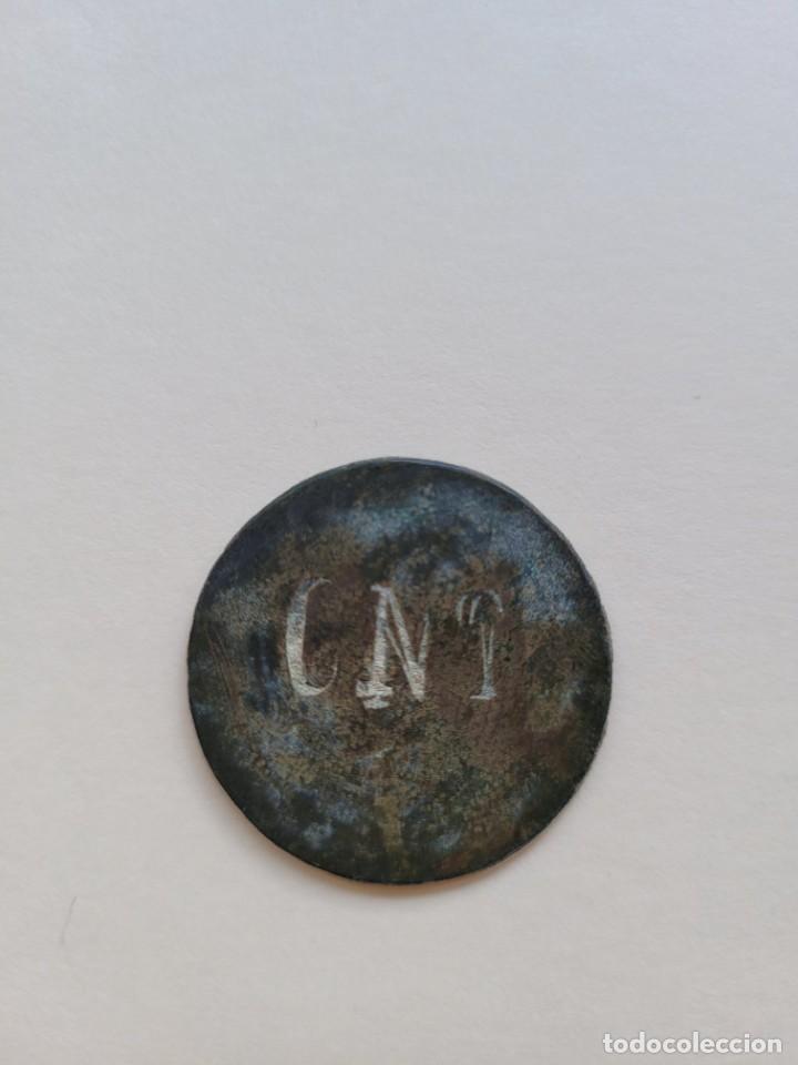 Monedas locales: Moneda resellada CNT en anverso - Foto 1