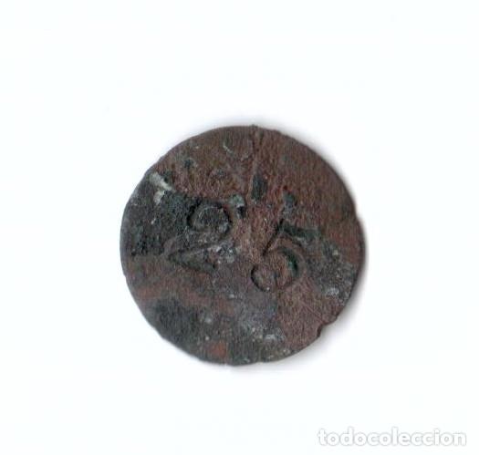Monedas locales: FICHA MONETARIA LOCAL. D. Z. 25 CENTIMOS - Foto 2