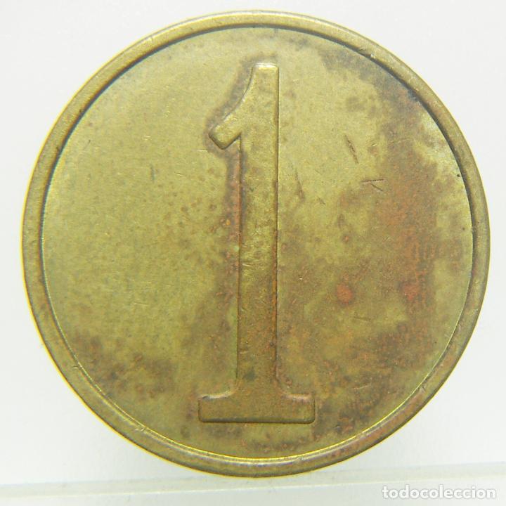 Monedas locales: FICHA O TOKEN CON EL N&ordm; 1 - Foto 1