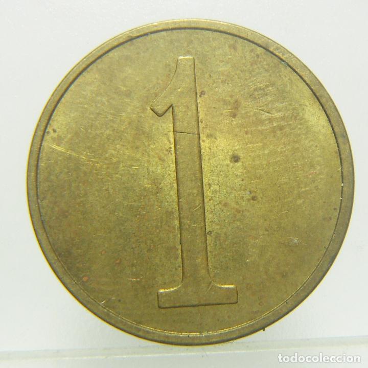 Monedas locales: FICHA O TOKEN CON EL N&ordm; 1 - Foto 1