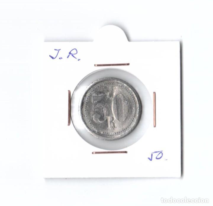 Monedas locales: FICHA MONETARIA. J. R. 50 CENTIMOS - Foto 1