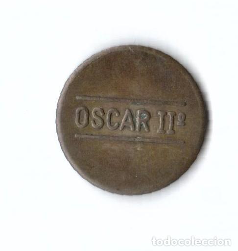 Monedas locales: FICHA MONETARIA. JETON . OSCAR II&ordm;. CAFETERA - Foto 2