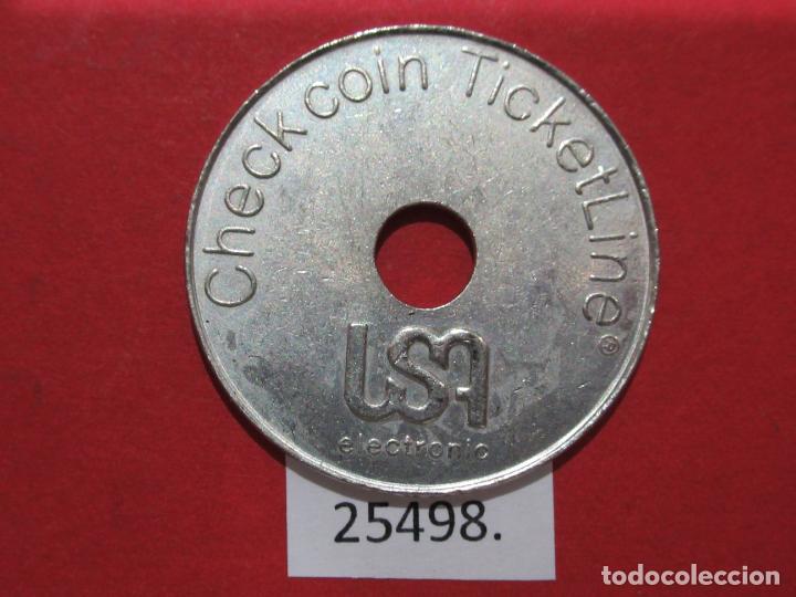 Monedas locales: Ficha, LSA electronic Check coin ticket Line, token , jeton - Foto 2