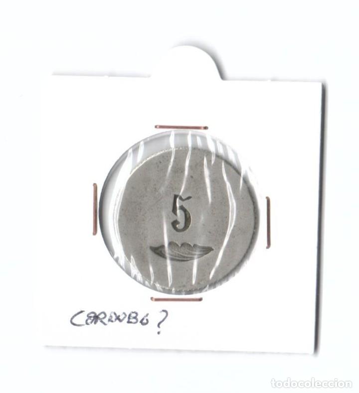 Monedas locales: FICHA MONETARIA. ALA. 5 EN REVERSO C&Iacute;RCULO - Foto 1