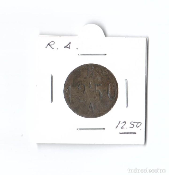 Monedas locales: FICHA MONETARIA. R. A. 12,50 - Foto 1