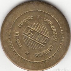 Monedas locales: FICHA: 100 PESETAS COOP. DE OBREROS Y EMPLEADOS CATOLICOS LEJONA ( VIZCAYA )