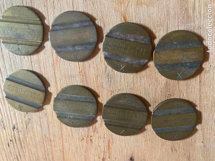 Lokalw&auml;hrung: 8 FICHAS DE TELEFONO DE TELEFONICA CON X