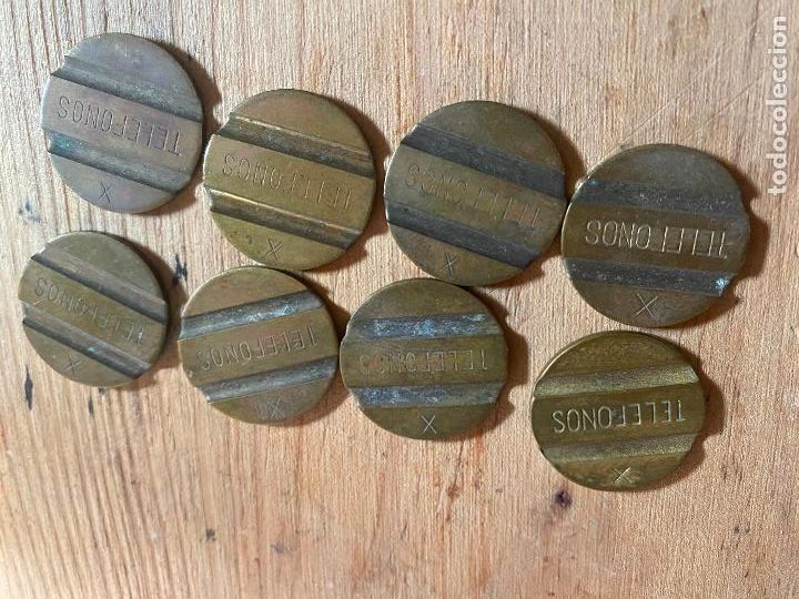 Lokalw&auml;hrung: 8 FICHAS DE TELEFONO DE TELEFONICA CON X