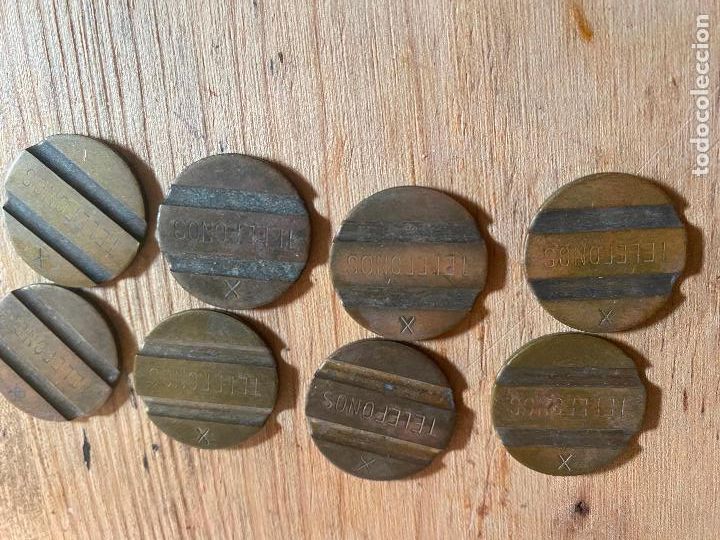 Lokalw&auml;hrung: 8 FICHAS DE TELEFONO DE TELEFONICA CON X