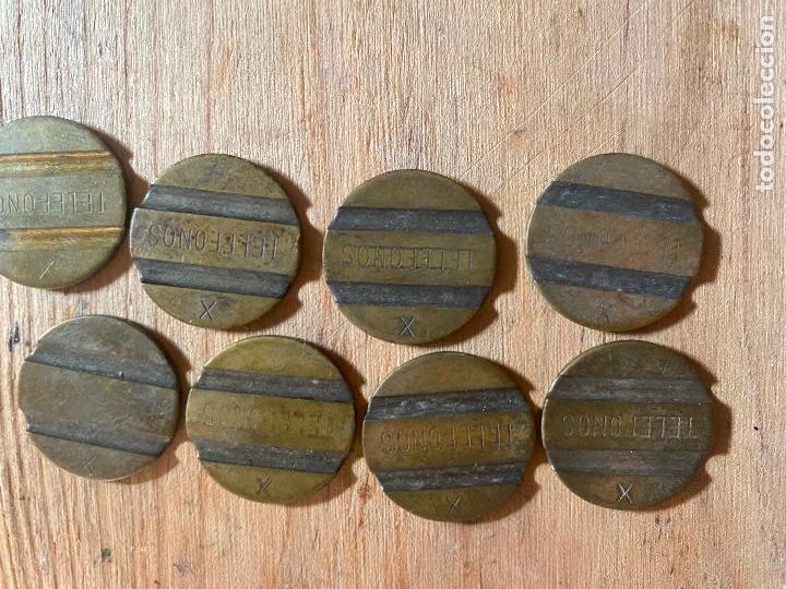 Lokalw&auml;hrung: 8 FICHAS DE TELEFONO DE TELEFONICA CON X