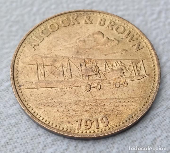 Monedas locales: moneda shell alcock & brown - Foto 2
