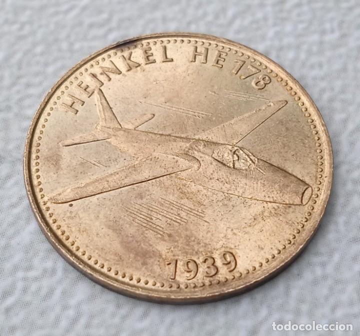 Monedas locales: moneda shell heinkel he 178 - Foto 2