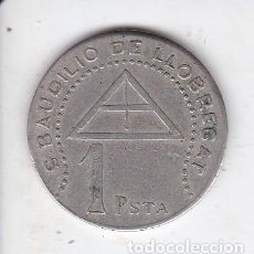 Monedas locales: FICHA DE 1 PESETA DE SAN BAUDILIO DE LLOBREGAT DE LA COOPERATIVA SAMBOYANA REIVINDICACION (MONEDA). Lote 292072888