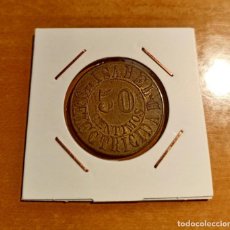 Monedas locales: 50 CENTIMOS ELECTRICIDAD SANTA ISABEL LORA DEL RIO SEVILLA