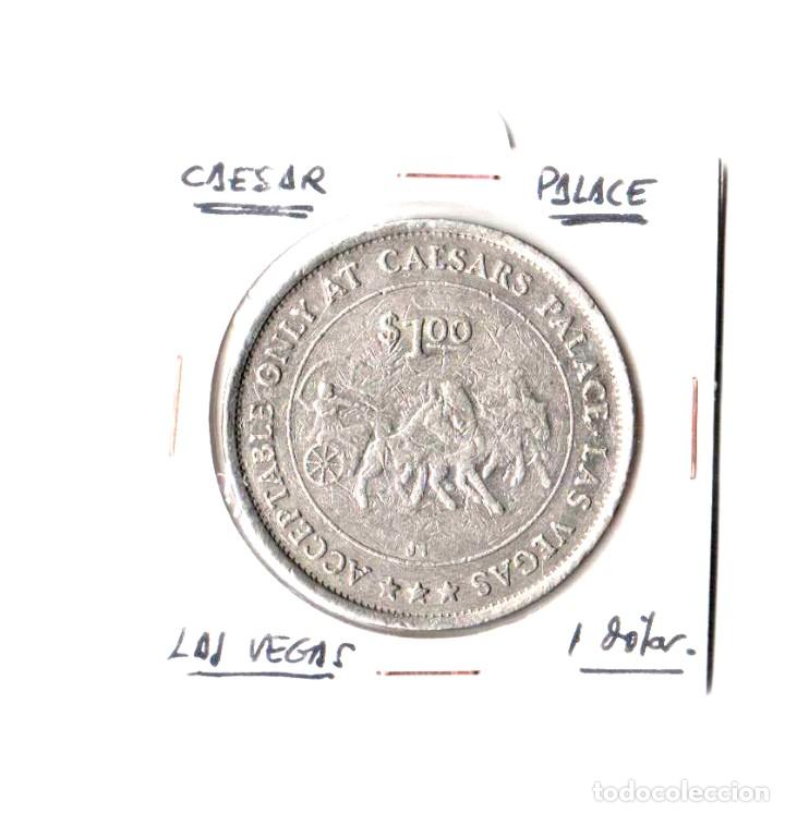 Monedas locales: Ficha 1 d&oacute;lar. Caesars Palace - Foto 1