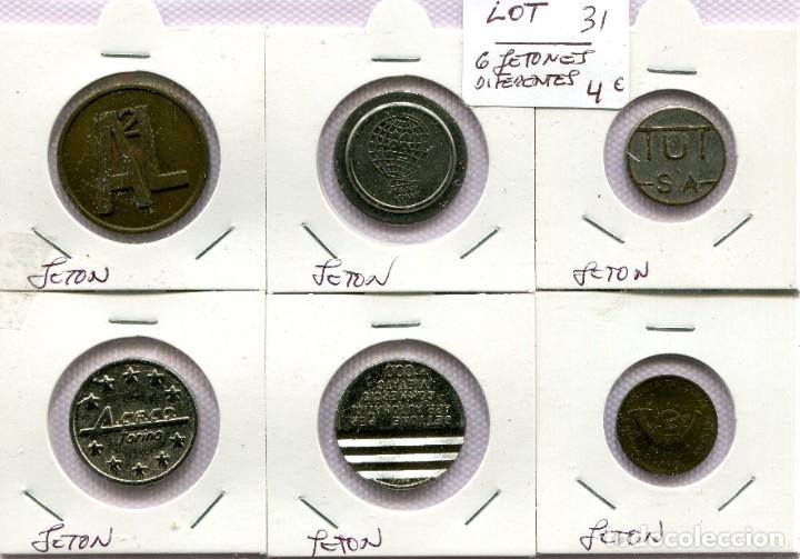 Monedas locales: 6 JETONES DIFERENTES ( LOT31 ) - Foto 1