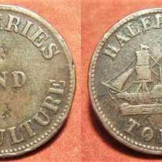 Monedas locales: CANADA, HALFPENNY TOKEN, FISHERIES AND AGRICULTURE,