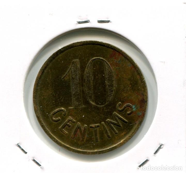 Monedas locales: 10 CENTIMOS COOP. DE CONSUMO LA FORMIGA BARCELONA ( MES302 ) - Foto 2