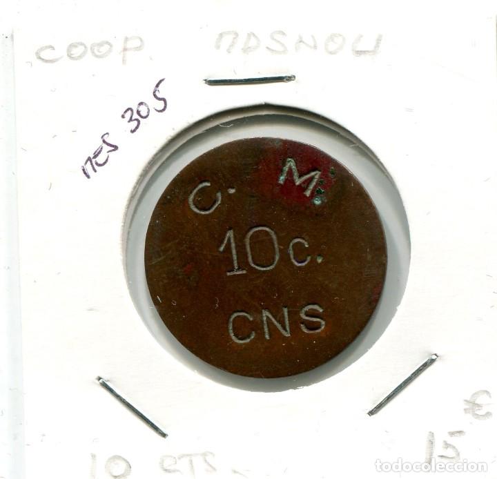Monedas locales: 10 CENTIMOS COOP. MASNOU ( MES305 ) - Foto 1