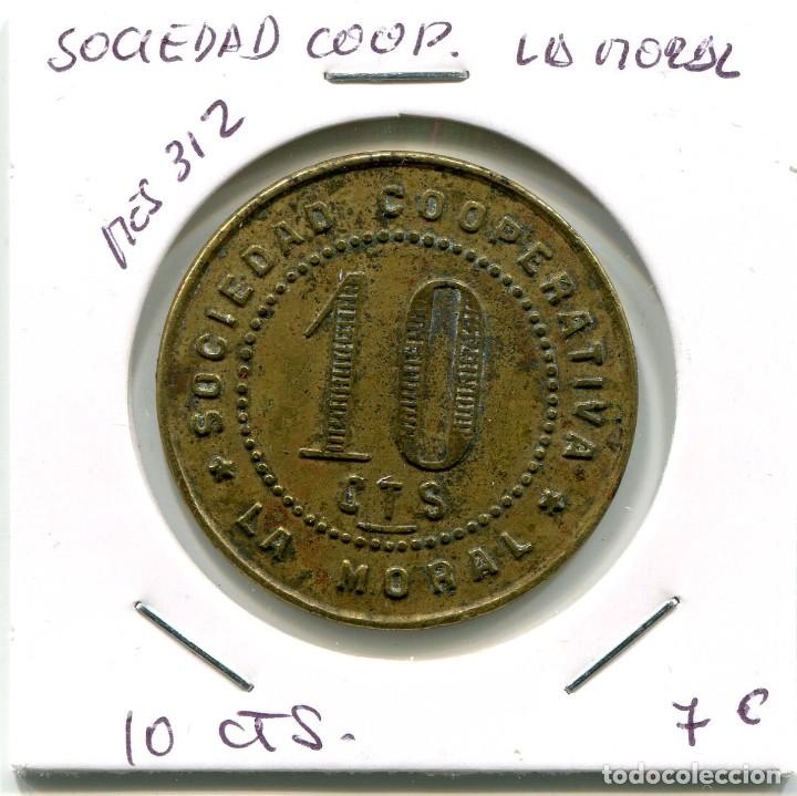 Monedas locales: 10 CENTIMOS SOCIEDAD COOP. LA MORAL ( MES312 ) - Foto 1