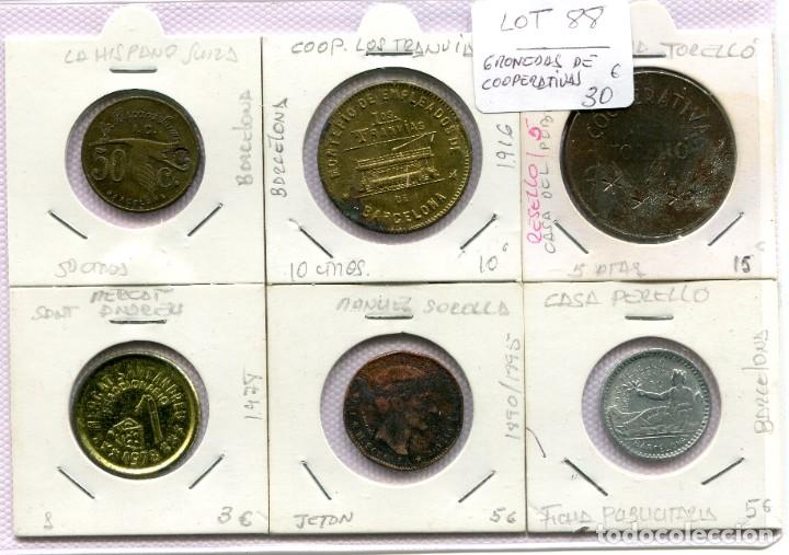 Monedas locales: 6 MONEDAS DE COOPERATIVAS ( LOT88 ) - Foto 1