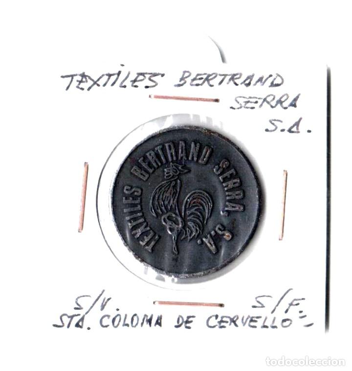 Monedas locales: FICHA MONETARIA JETON TEXTILES BERTRAND - Foto 1