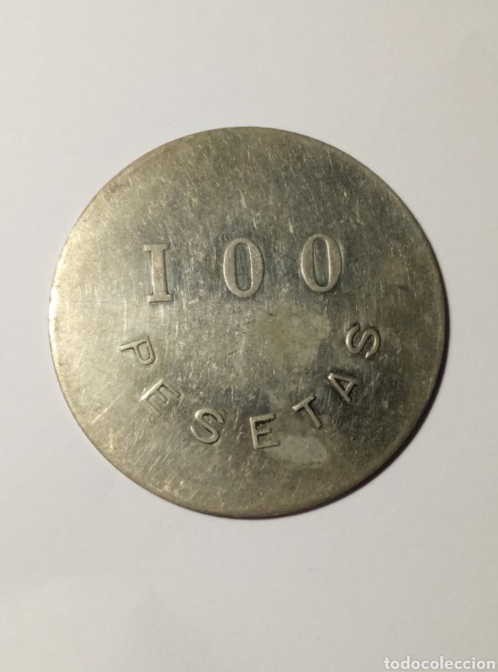 Monedas locales: Token ficha 100 pesetas - Foto 1