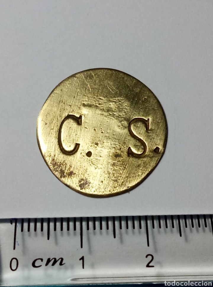Monedas locales: Token ficha 50 c&eacute;ntimos C S - Foto 2