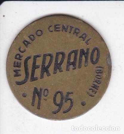 Monedas locales: FICHA DE SERRANO N&ordm; 95 - Mdo. CENTRAL BORNE (MONEDA) - Foto 1
