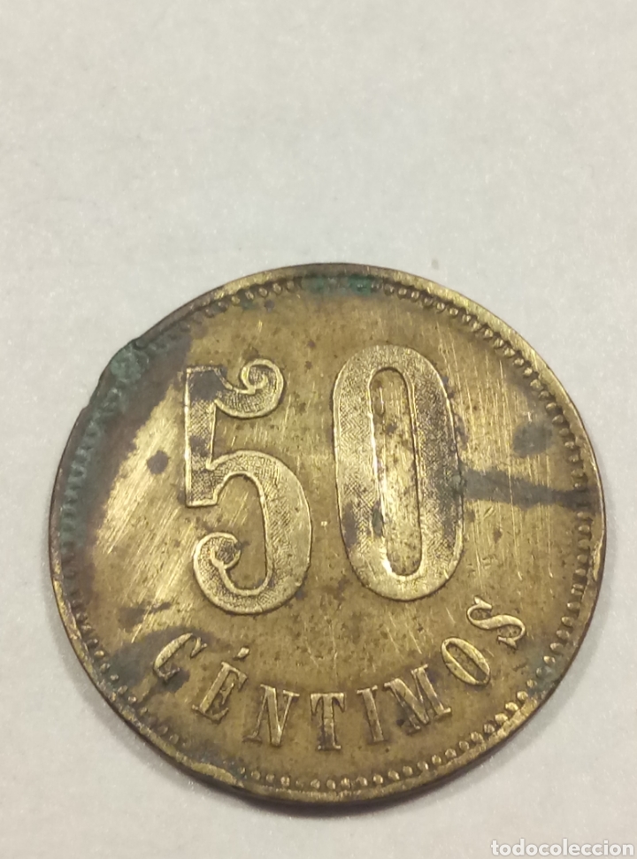 Monedas locales: Ficha token 50 c&eacute;ntimos - Foto 1