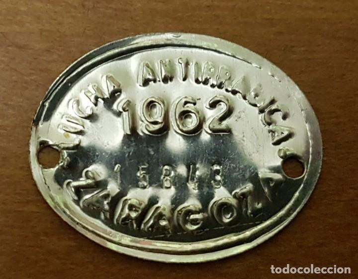 Monedas locales: Ficha antirrabiza zaragoza 1962 - Foto 1