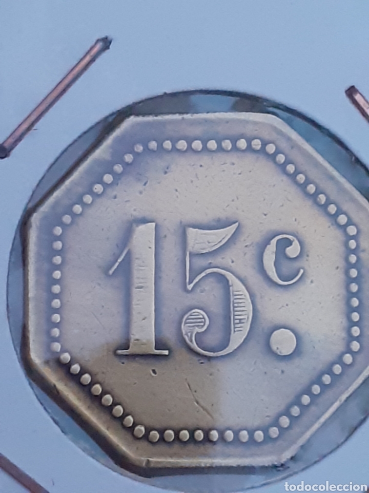 Monedas locales: Ficha de cooperativa sin identificar 15centimos - Foto 1