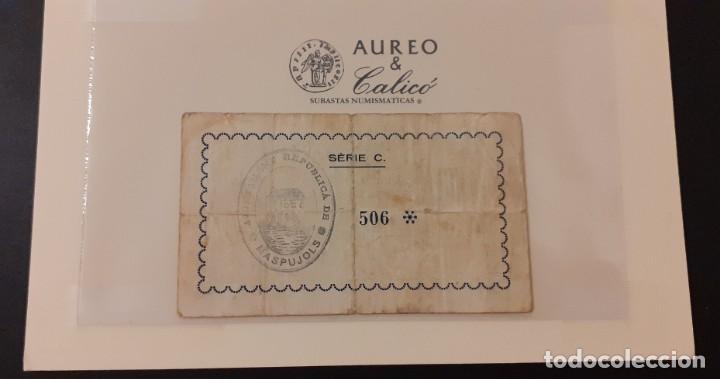 Monedas locales: Billete local de Maspujols - 25 c&eacute;ntimos (1937) - Foto 2