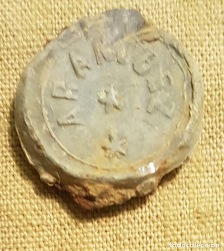 Monedas locales: Marchamo plomo Precinto Correos Aranjuez - Foto 1