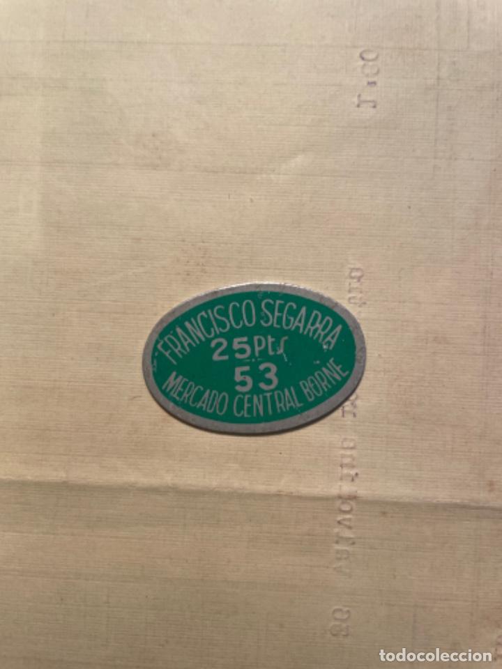 Lokalw&auml;hrung: ANTIGUA CHAPA DE COOPERATIVA (BORNE) FRANCISCO SEGARRA 25 PTS - 53 MERCADO CENTRAL BORNE -