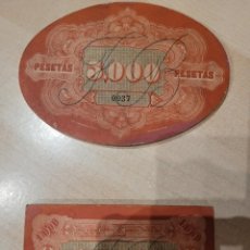 Monedas locales: FICHAS DE 500 Y DE 100 PTS DEL CASINO REAL AERO CLUB DE CATALUNYA. Lote 314086138