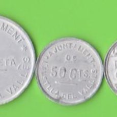 Monedas locales: MONEDAS GUERRA CIVIL - AMETLLA DEL VALLÈS - SERIE COMPLETA - S/F. - PG-210 A 214 (MBC/EBC). Lote 320686143