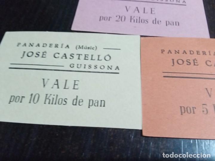 Monedas locales: Panader&iacute;a Jos&eacute; Castell&oacute;.Vales. - Foto 3