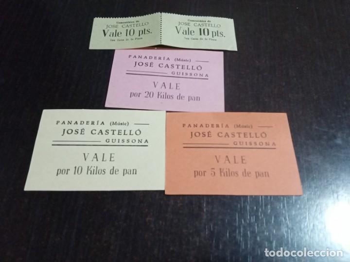 Monedas locales: Panader&iacute;a Jos&eacute; Castell&oacute;.Vales. - Foto 1