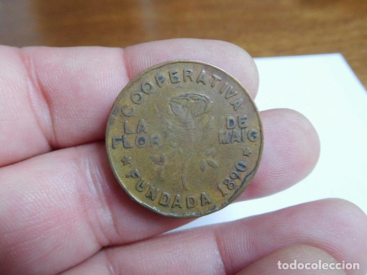 Monedas locales: Cooperativa la flor de maig 10 centims fundada 1890 - Foto 1