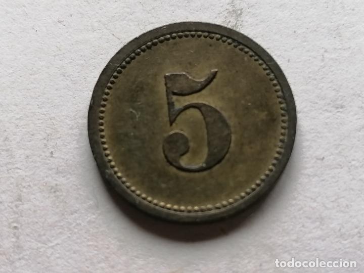 Monedas locales: FICHA 5, DIAMETRO 17 MM - Foto 1