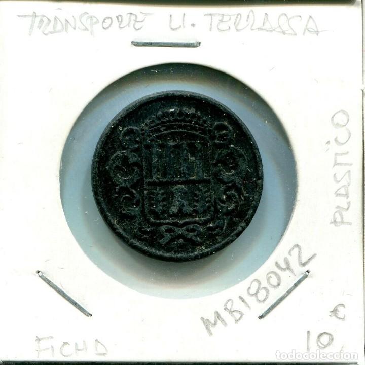 Monedas locales: FICHA TRANSPORTE M. TARRASSA ( PLASTICO ) ( MB18042 ) - Foto 1