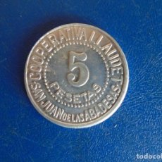Monedas locales: (FCP-54)FICHA 1 PTS.COOPERATIVA LLAUDET - SAN JUAN DE LAS ABADESAS