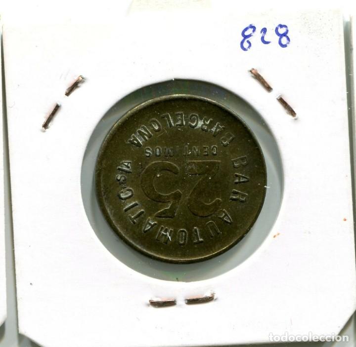 Monedas locales: 25 CENTIMOS BAR AUTOMATIC BARCELONA ( MB16828 ) - Foto 2