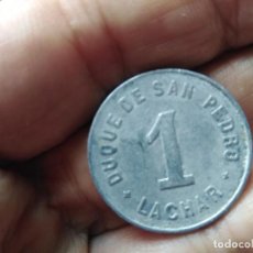 Monedas locales: RARA FICHA 1 PESETA LACHAR DUQUE DE SAN PEDRO. .. Lote 335900043