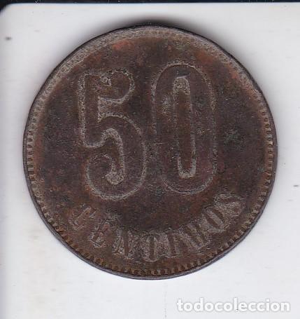 Monedas locales: FICHA DE 50 CENTIMOS SIN IDENTIFICAR (MONEDA) - Foto 1