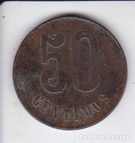 Monedas locales: FICHA DE 50 CENTIMOS SIN IDENTIFICAR (MONEDA) - Foto 2