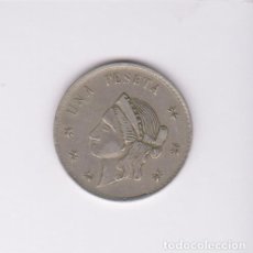 Monedas locales: MONEDA - FICHA 1 PESETA - CASINO MALAGA. Lote 343081248