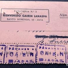 Monedas locales: JACA AÑO 1949 / VALES 1 KILO DE PÁN / PANADERÍA BIENVENIDO GAIRÍN LANASPA / HUESCA. Lote 343084753